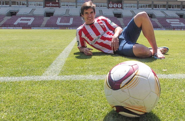 Eduardo Ubis, cuando se presentó en Las Gaunas.