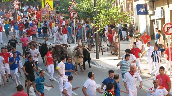 Un tercer encierro de toros cerrará  las fiestas patronales de Alfaro