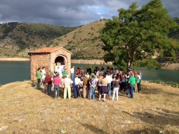 Lectura de textos de Ana María Matute, ayer en Mansilla. 