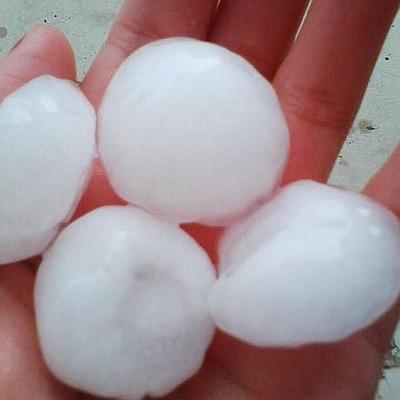 Granizo del tamaño de una nuez en Calahorra