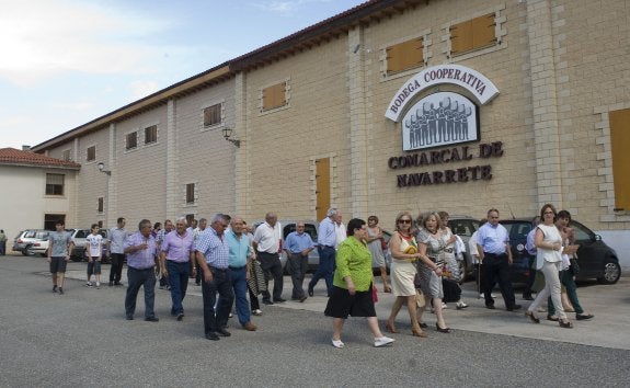 Decenas de navarretanos celebraron el aniversario. 