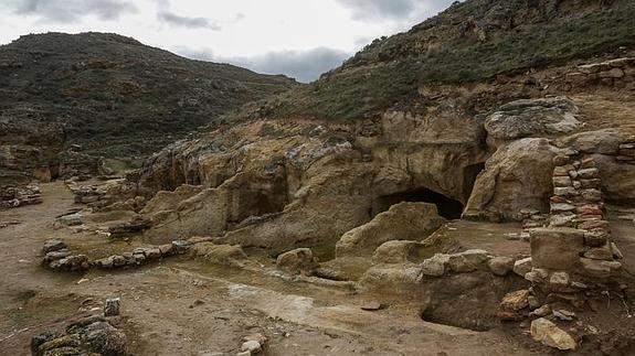 Imagen del yacimiento arqueológico celtíbero de Contrebia Leucade, ciudad de los celtíberos y los romanos