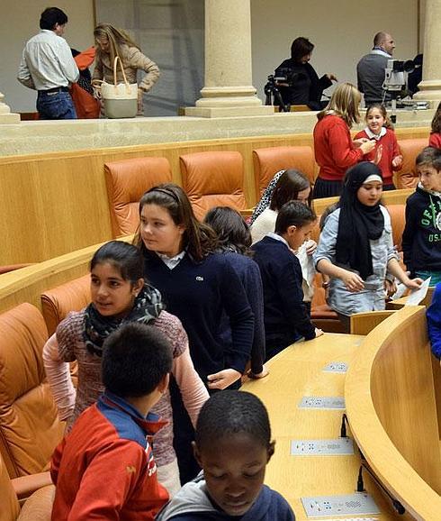 Algunos de los niños participantes.