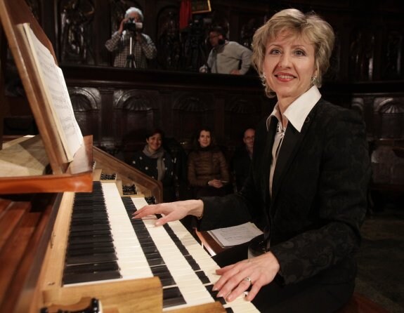   Al órgano. Concierto de Liudmila Matsyura en La Redonda.