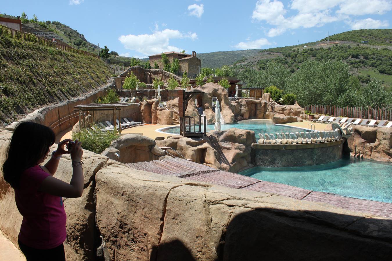 Vista general de las instalaciones del Barranco Perdido en Enciso. 