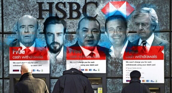 Emilio Botín, Fernando Alonso, Mohamed VI, Jorge Trías y Jordi Pujol Jr. tuvieron cuentas en el HSBC cuando lo presidía Stephen Green. :: R.C.