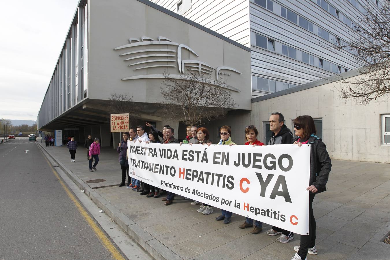 Manifestación de la Plataforma de Afectados por la hepatitis C