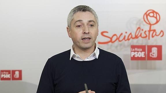 El secretario de Organización del PSOE de La Rioja, Francisco Ocón. 