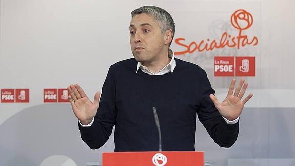 El secretario de Organización del PSOE riojano, Francisco Ocón. 