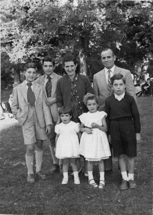 Familia de emigrantes de Valgañón en los 50
