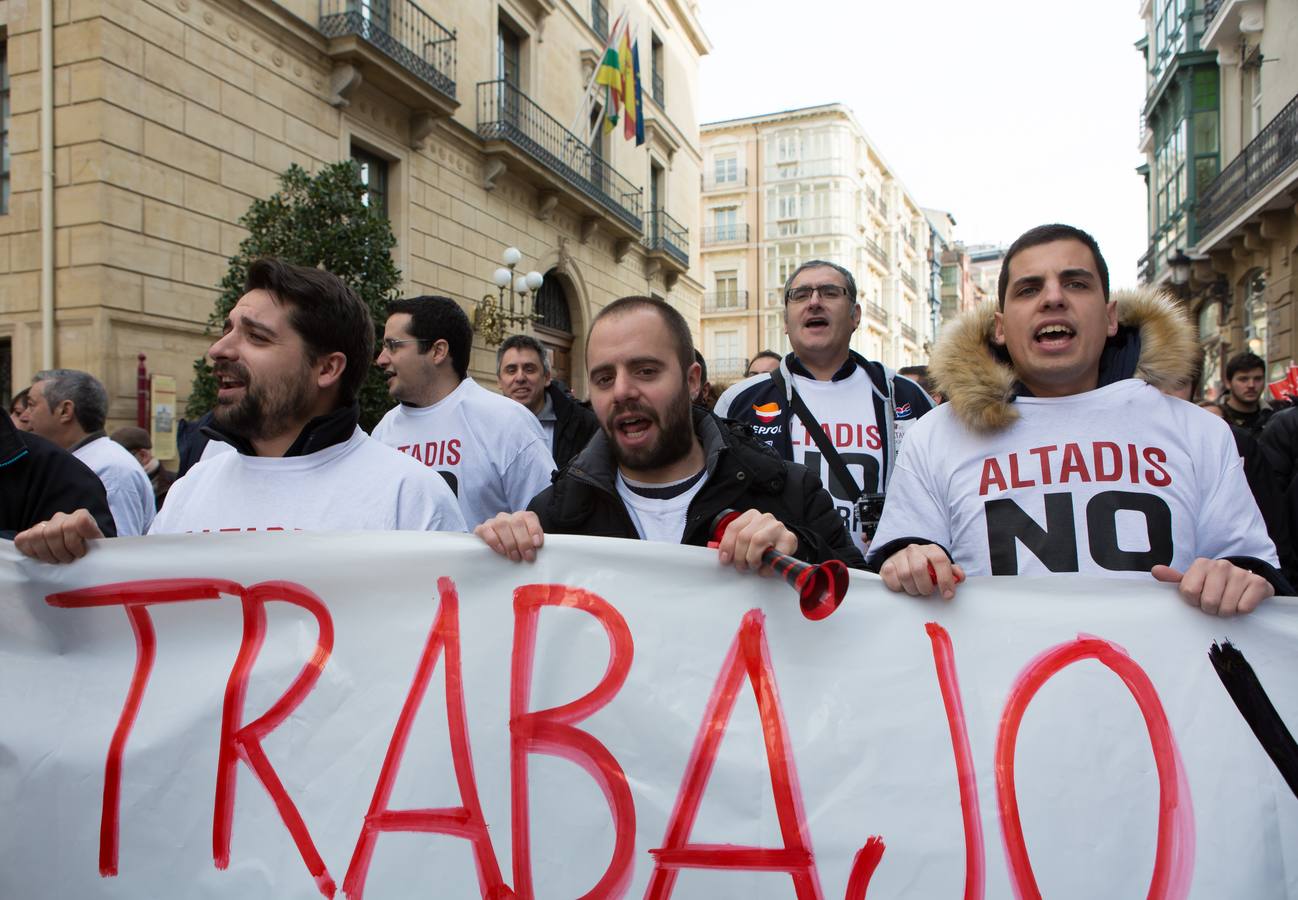 Parte de la marcha, en Portales