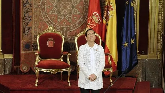 La presidenta del Gobierno foral, Uxue Barkos.