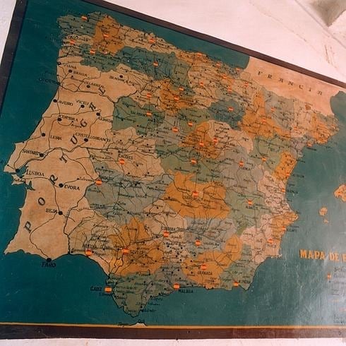 El mapa, en la antigua plaza de la Manzanera, en una imagen de archivo