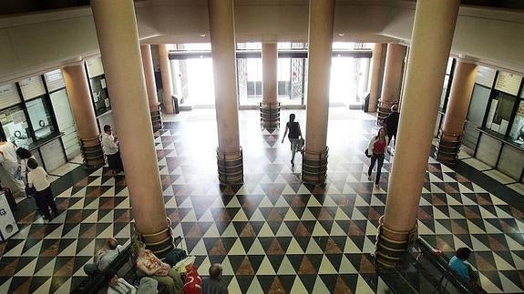 Galería de viajeros de la actual estación de autobuses. 