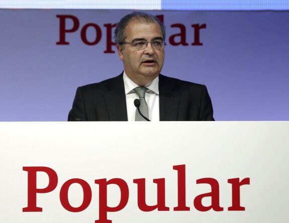 Ángel Ron, presidente del Banco Popular. :: Paco Campos / efe
