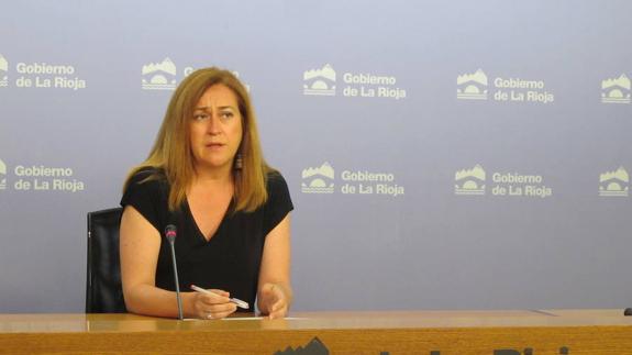 Begoña Martínez Arregui, portavoz del Gobierno riojano. 
