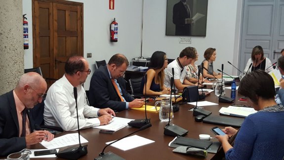 Reunión de la RECI, ayer en Madrid. :: ayuntamiento de logroño