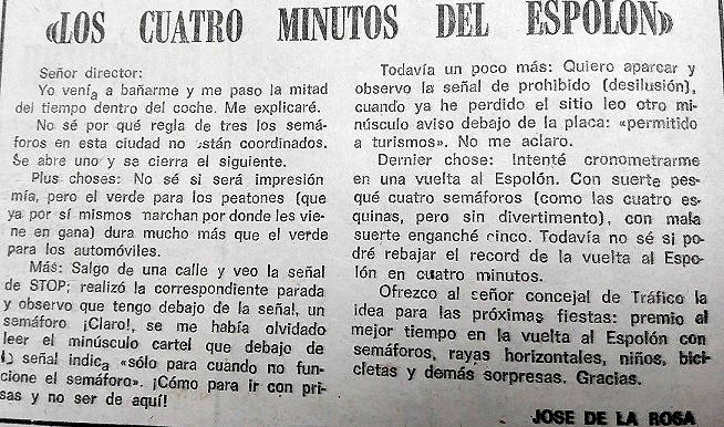 «La vuelta al Espolón en 4 minutos»