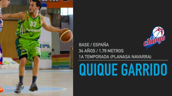 Quique Garrido, liderazgo y dirección para el Clavijo