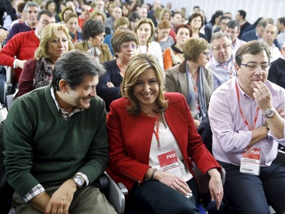 Javier Fernández y Susana Díaz, durante un Comité Federal del PSOE. :: Andrea Comas / reuters
