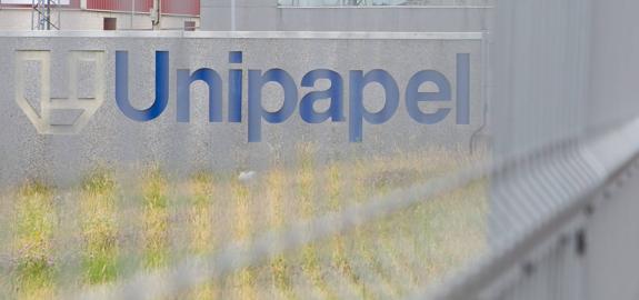 Imagen de la planta de Unipapel en Logroño. 