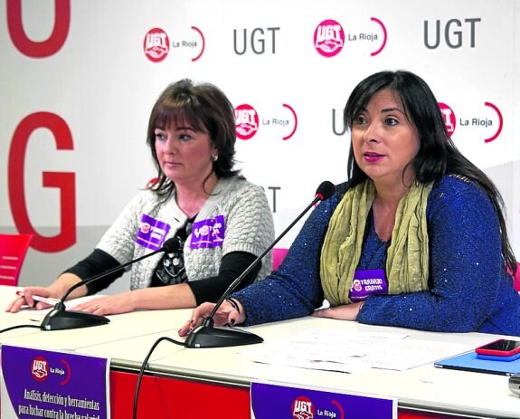Eugenia Martínez junto a Cristina Antoñanzas. :: 