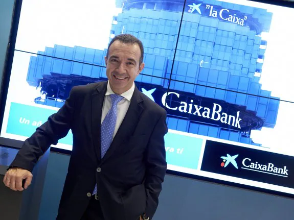 El director territorial de CaixaBank en La Rioja y Aragón, Raúl Marqueta. 