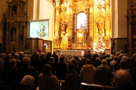 Reciente novena en la iglesia de la Concepción, donde se homenajeó a la comunidad concepcionista. :: 