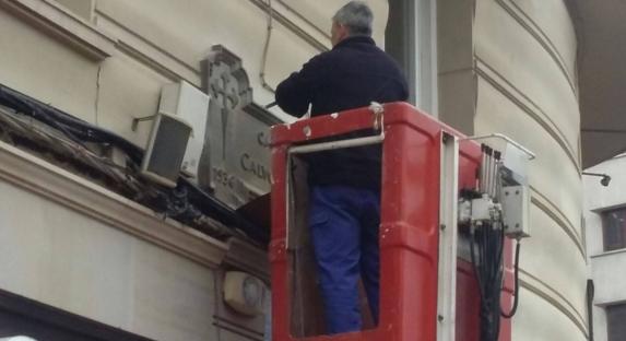 La última placa de (José) Calvo Sotelo