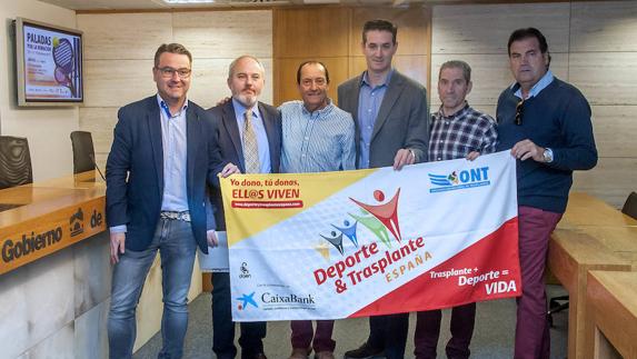 Presentación del torneo de pádel para trasplantados con el que se persigue sensibilizar a la sociedad sobre la importancia de las donaciones de órganos. 