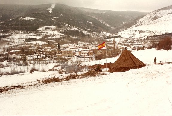 Maniobras en Valgañón en 1985