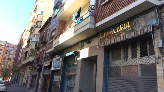 Una carnicería en la calle Oviedo. 