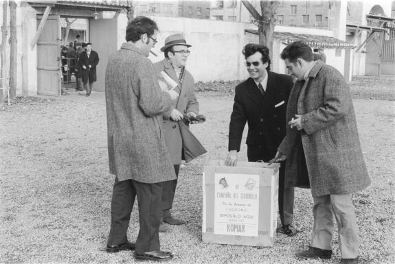 Recogida de cigarrillos en los años 70