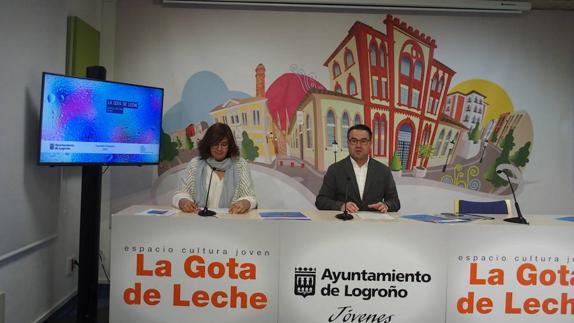 Fátima Baños y Javier Merino presentan las actividades programadas para La Gota de Leche. 
