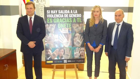 Presentación de la campaña contra la violencia de género. 