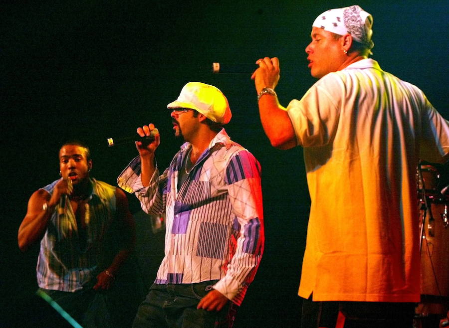 Actuación de la banda cubana Orishas en Madrid. 