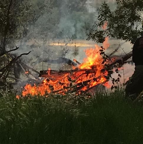 El fuego regresa al Ebro en Logroño