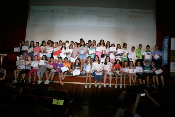 Participantes en el concurso de cortos para escolares. :: 