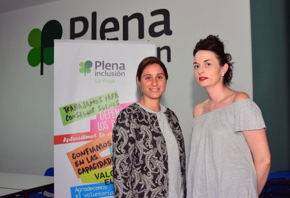 María García y Soraya Arnedo, del equipo de atención a la víctima de Plena Inclusión La Rioja. 