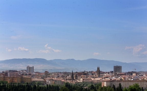 Vista de la ciudad de Logroño. 