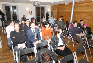 Participantes en el acto de presentación de UPyD celebrado ayer en Logroño. / JUAN MARÍN