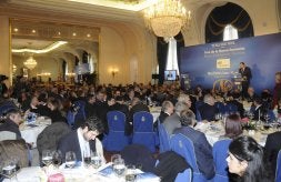 Vista general del salón del hotel Ritz, donde Pedro Sanz pronunció ayer una conferencia. /FOTOPRENSA