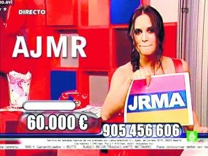 Marisa Gómez Sandoval, presentadora del 'call show' 'Llama ahora', que se emite de madrugada.