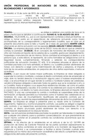 El contrato de la discordia