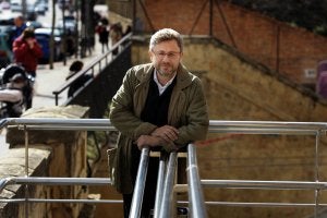 Julio Revuelta, fotografiado ayer para la entrevista que concedió a Diario LA RIOJA. :: JUSTO RODRÍGUEZ