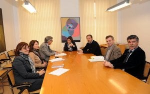 Imagen de la comisión de investigación creada para el asunto de las 'lonas'.  Las elecciones y el cambio de Gobierno dieron al traste con ella y nunca más se supo. ::                         MIGUEL HERREROS