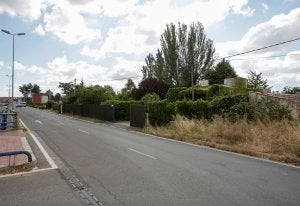 La finca de recreo, todo un 'botánico' junto a la vía de servicio, se ubica en el 34 de Lope de Vega. ::
DÍAZ URIEL