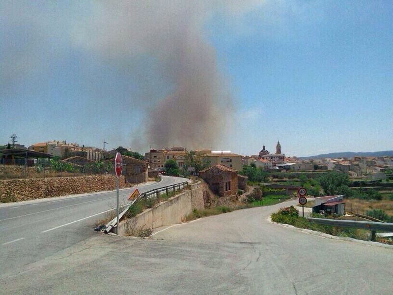 Incendio en Chelva