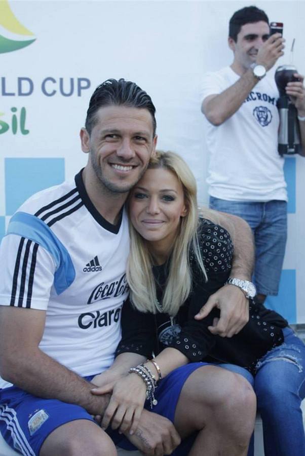 Martín Demichelis y Evangelina Anderson