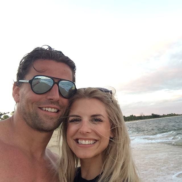 Roman Weidenfeller y su mujer, Lisa Rossenbach.